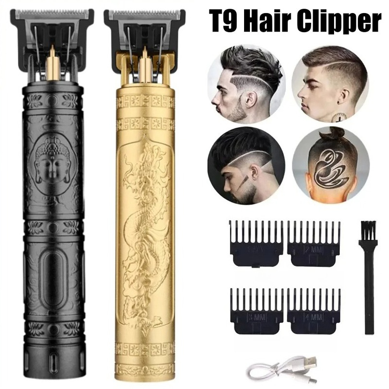 Men'S Grooming Clippers - T9 Hair Clipper With 4 Guide