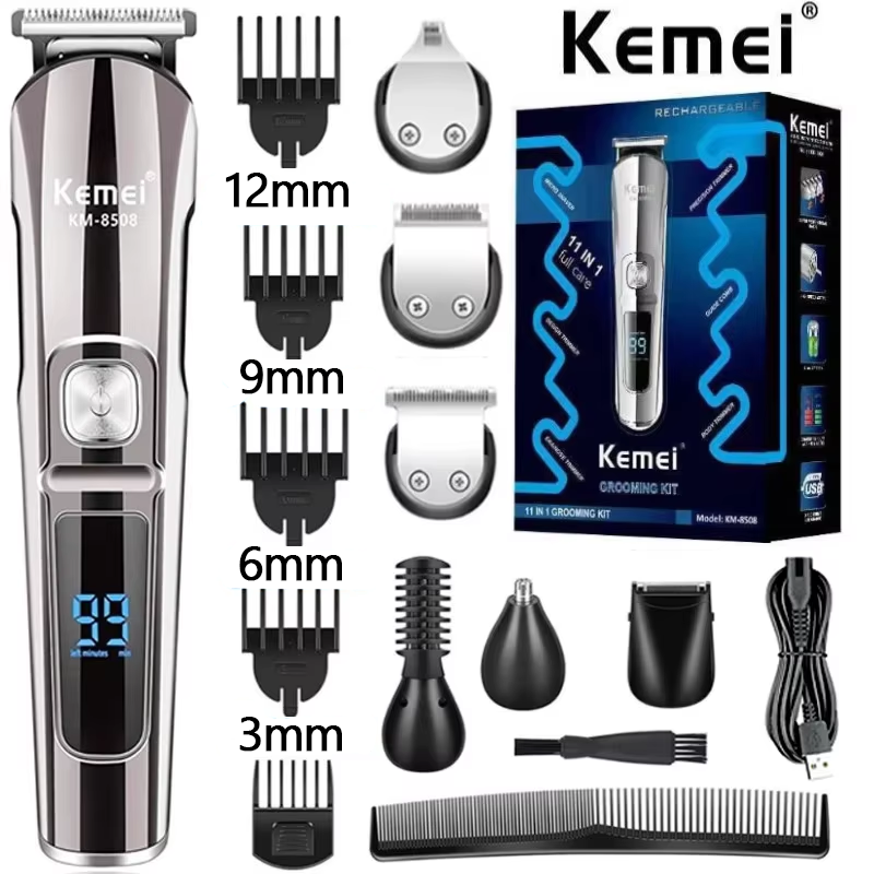 Men'S Grooming Organizer - Kemei Professional Multifunction Beard Hair Trimmer