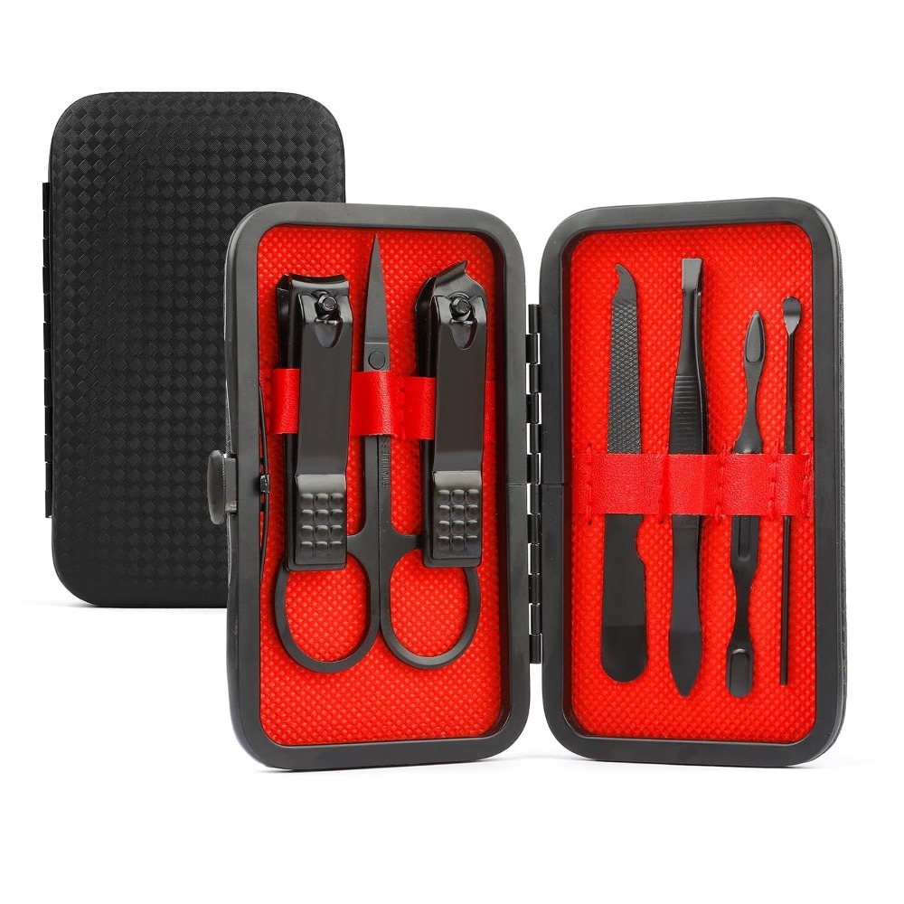 Nail Care Kit Mens - 8-in-1 Manicure Kit for Men: Stainless