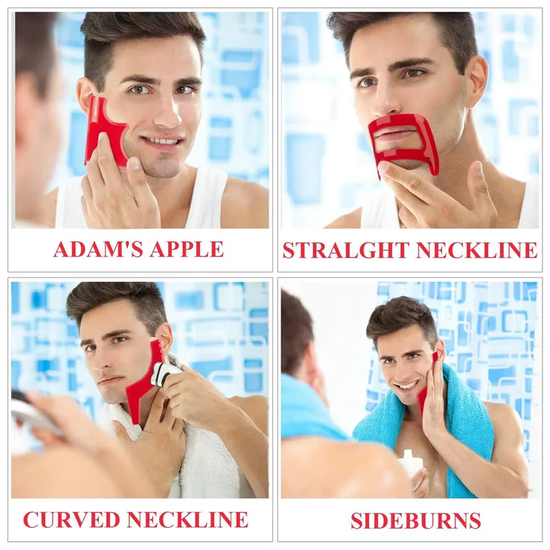 2/4Pcs Men's Beard Combs Hair  - đánh giá và giá Men'S Grooming Clippers
