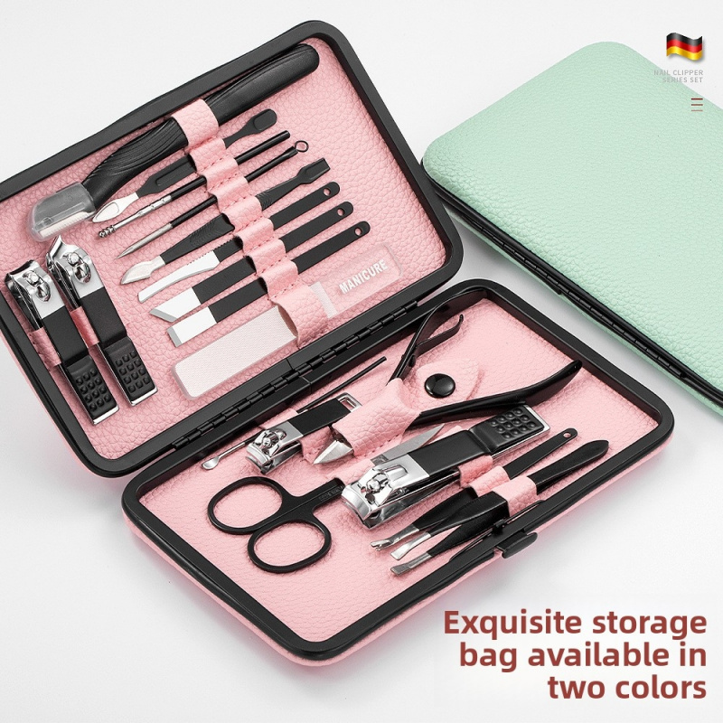18pcs Manicure Pedicure Set, P - đánh giá và giá Nail Care Kit Mens