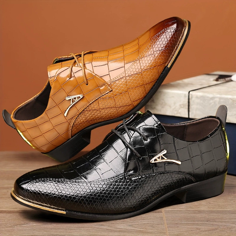Fashion PU Leather Shoes Men B - đánh giá và giá Men'S Grooming And Style