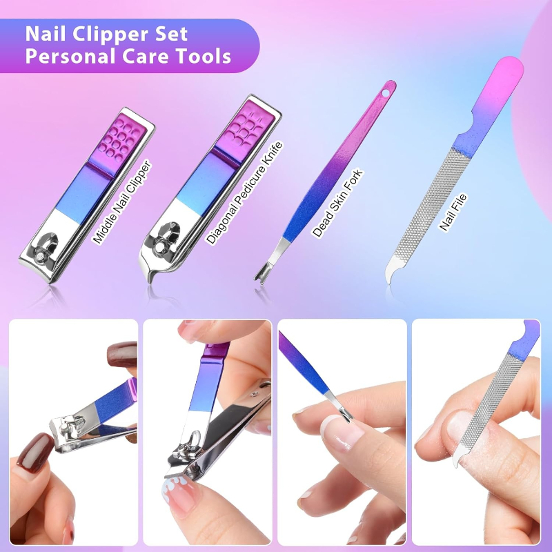 Manicure Set Nail Clippers Ped - đánh giá và giá Mens Grooming Kit Gift