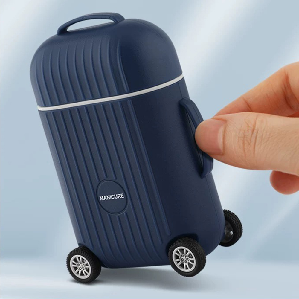 8PCS Travel Mini Luggage Manic - đánh giá và giá Nail Care Kit Mens