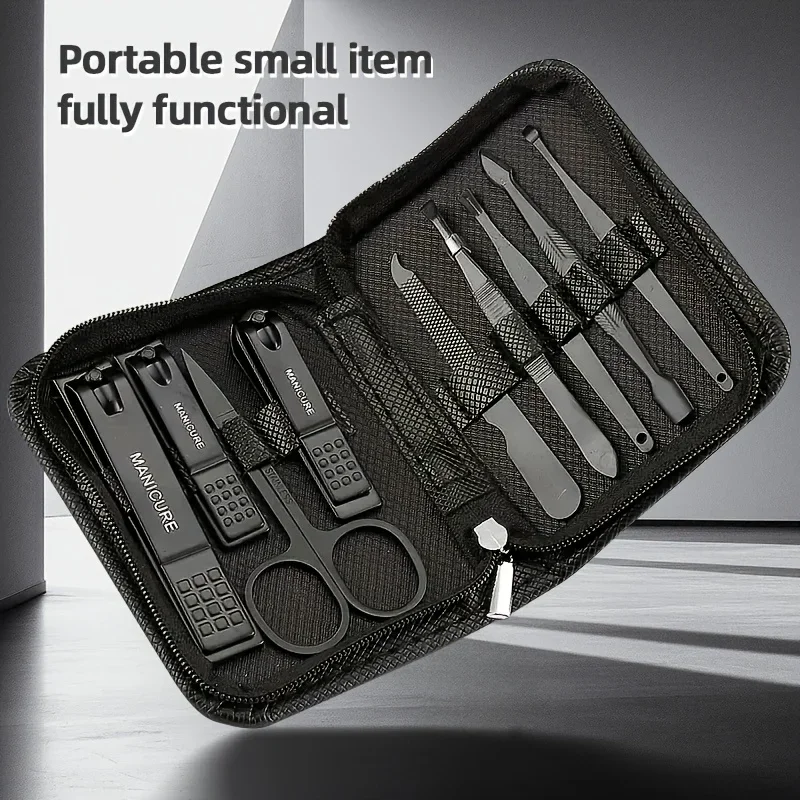 9 Piece in 1 Manicure Set Pedi - đánh giá và giá Nail Care Kit Mens