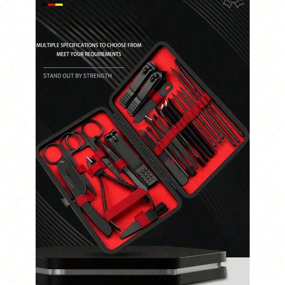 8/24pcs Professional Manicure  - đánh giá và giá Nail Care Kit Mens