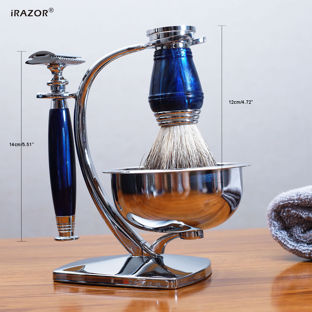 iRAZOR Royal Blue Luxury Men's - đánh giá và giá Mens Grooming Kit Gift