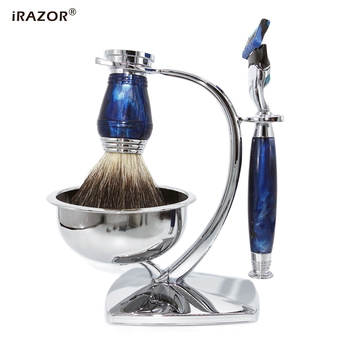 iRAZOR Royal Blue Luxury Men's - đánh giá và giá Mens Grooming Kit Gift