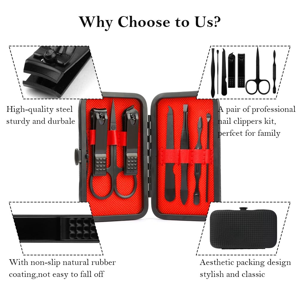 8-in-1 Manicure Kit for Men: S - đánh giá và giá Nail Care Kit Mens
