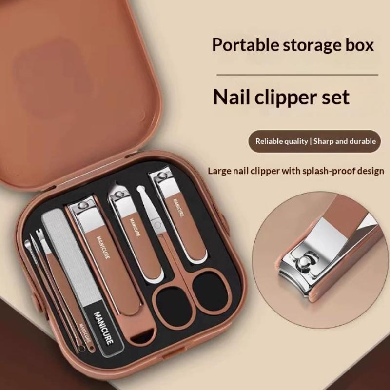 7/8Pcs Nail Art Tools Set Nail - đánh giá và giá Nail Care Kit Mens